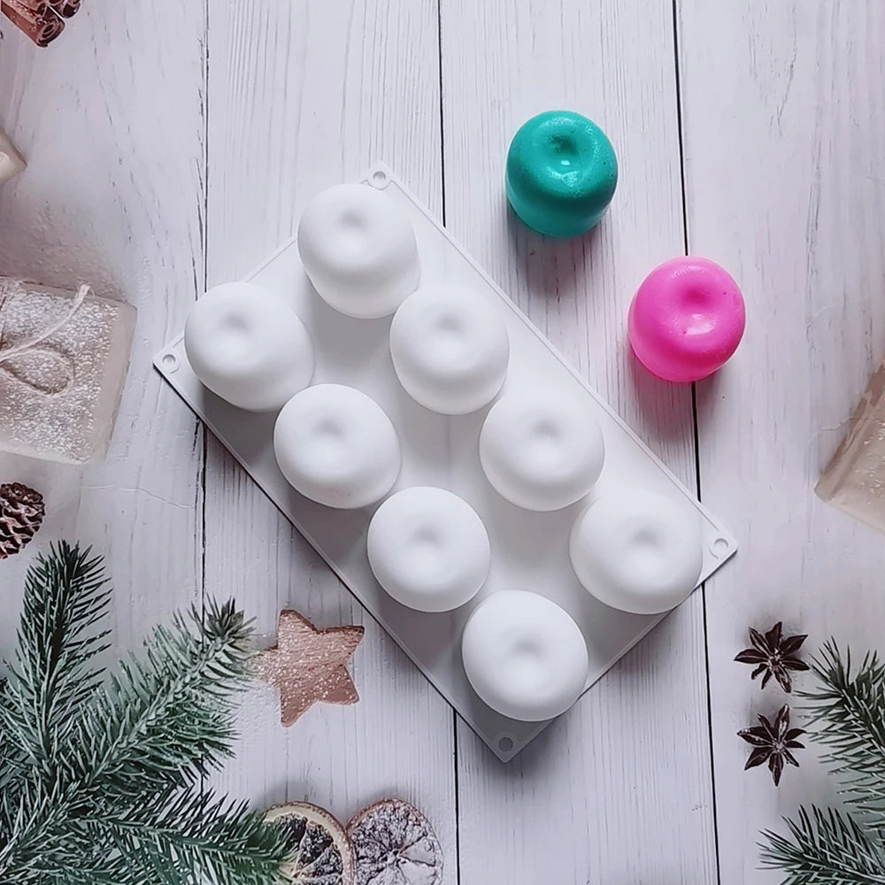 3D Apple Shape Silicone Mold 8 Cell DIY Cake Mousse for Ice Cream Chocolate Pastry Art Pan Dessert Bakeware Cake Decorating Tool - Buy online at  Vibe In Cart.