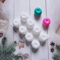 3D Apple Shape Silicone Mold 8 Cell DIY Cake Mousse for Ice Cream Chocolate Pastry Art Pan Dessert Bakeware Cake Decorating Tool - Buy online at  Vibe In Cart.