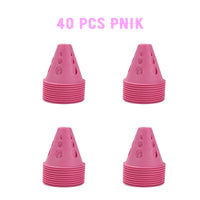 Colorful Windproof PVC Marker Cones for Soccer Training, 20/40/60 Pack