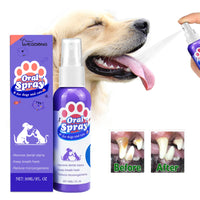 Pet Dental Spray for Dogs and Cats Freshen Breath Remove Plaque Tartar Oral Care Water Additive Easy Use 30ml No Brush Needed - Buy online at  Vibe In Cart.