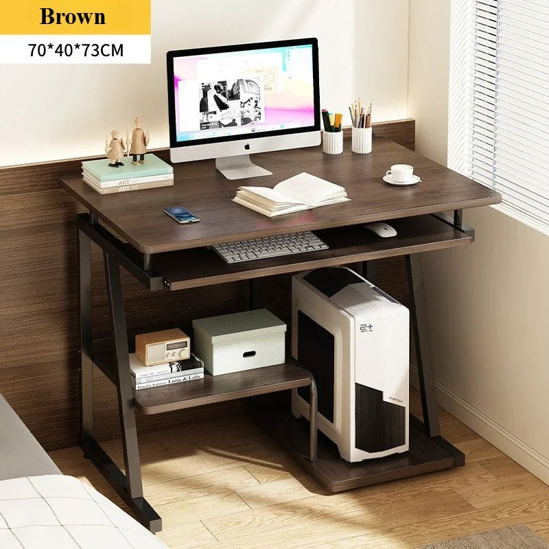 Small Computer Desk for Small Spaces Writing Table with Stand Keyboard Tray Monitor Storage for Home Office, Laptop Desk - Buy online at  Vibe In Cart.