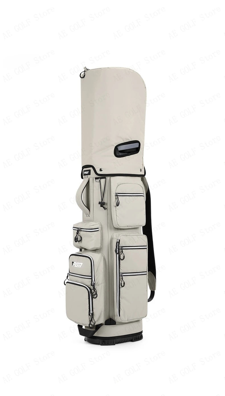 Travel Golf Bag with Fixed Club Holder, Nylon Material