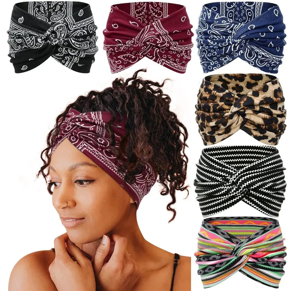 Hair Accessories Twisted Extra Large Thick Wide Headbands Turban Workout Headband Head Wraps for Women - Buy online at  Vibe In Cart.