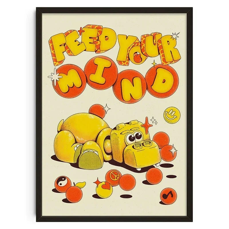 Classical Abstract Canvas Wall Art Print, Unframed, Vertical