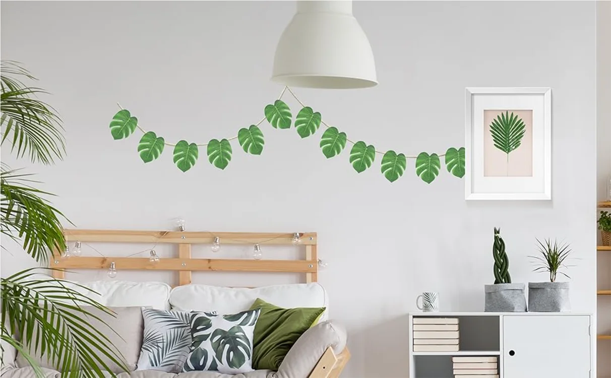 Artificial Tropical Palm Leaves Hawaiian Luau Jungle Safari Animal Theme Party Supplies Birthday Wedding Baby Shower Decoration - Buy online at  Vibe In Cart.