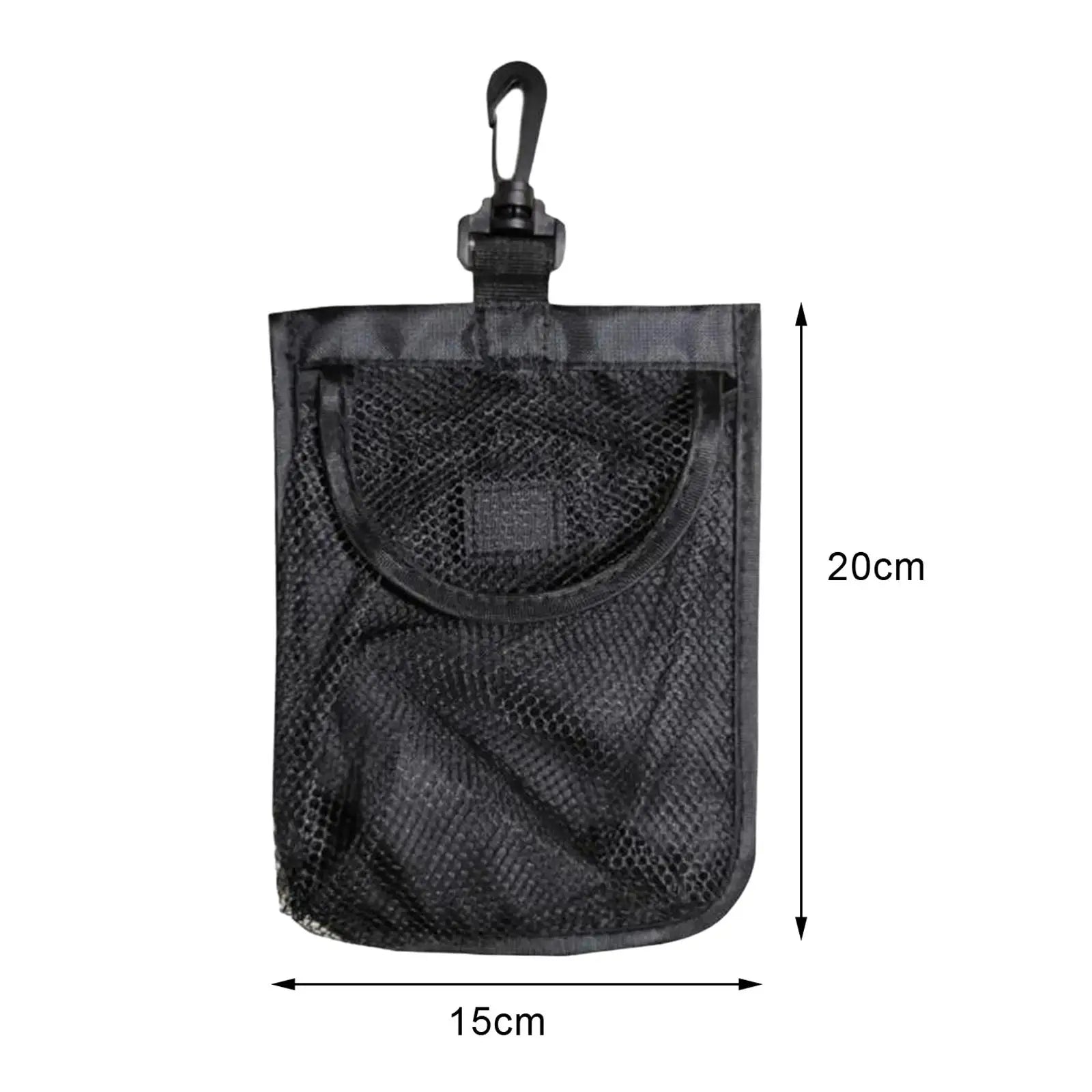 Mesh Storage Pouch for Golf and Tennis Balls with Hook