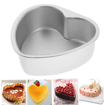 6/7/8 Inch Heart Cake Pan Baking Mold Cake Tin Bakeware DIY Baking Tool Removable Bottom Aluminum Cake Pan Kitchen Tool - Buy online at  Vibe In Cart.