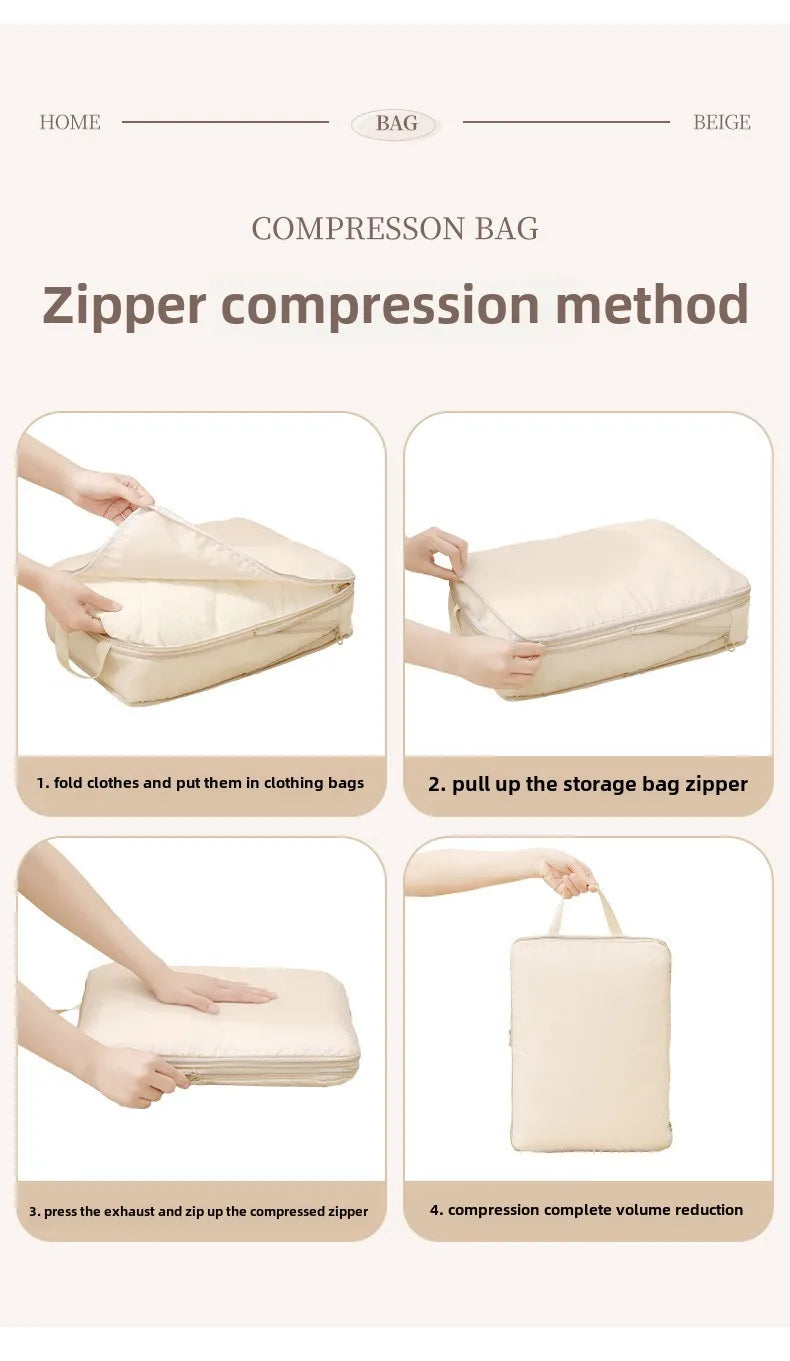 Travel Compression Packing Cubes 4-Piece Set Waterproof