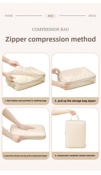 Travel Compression Packing Cubes 4-Piece Set Waterproof