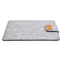 Wool Felt Slim Laptop Sleeve for 11-15 Inch Devices, Solid Color