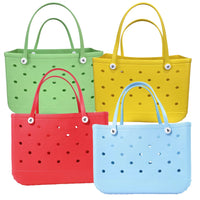 Extra Large Waterproof EVA Rubber Beach Tote Bag for Women