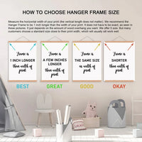 1PC Magnetic Wooden Picture Hanger Frames Poster Photos Wall Art Canvas Prints Paintings Teak Pine Wood Living Room Home Decor - Buy online at  Vibe In Cart.