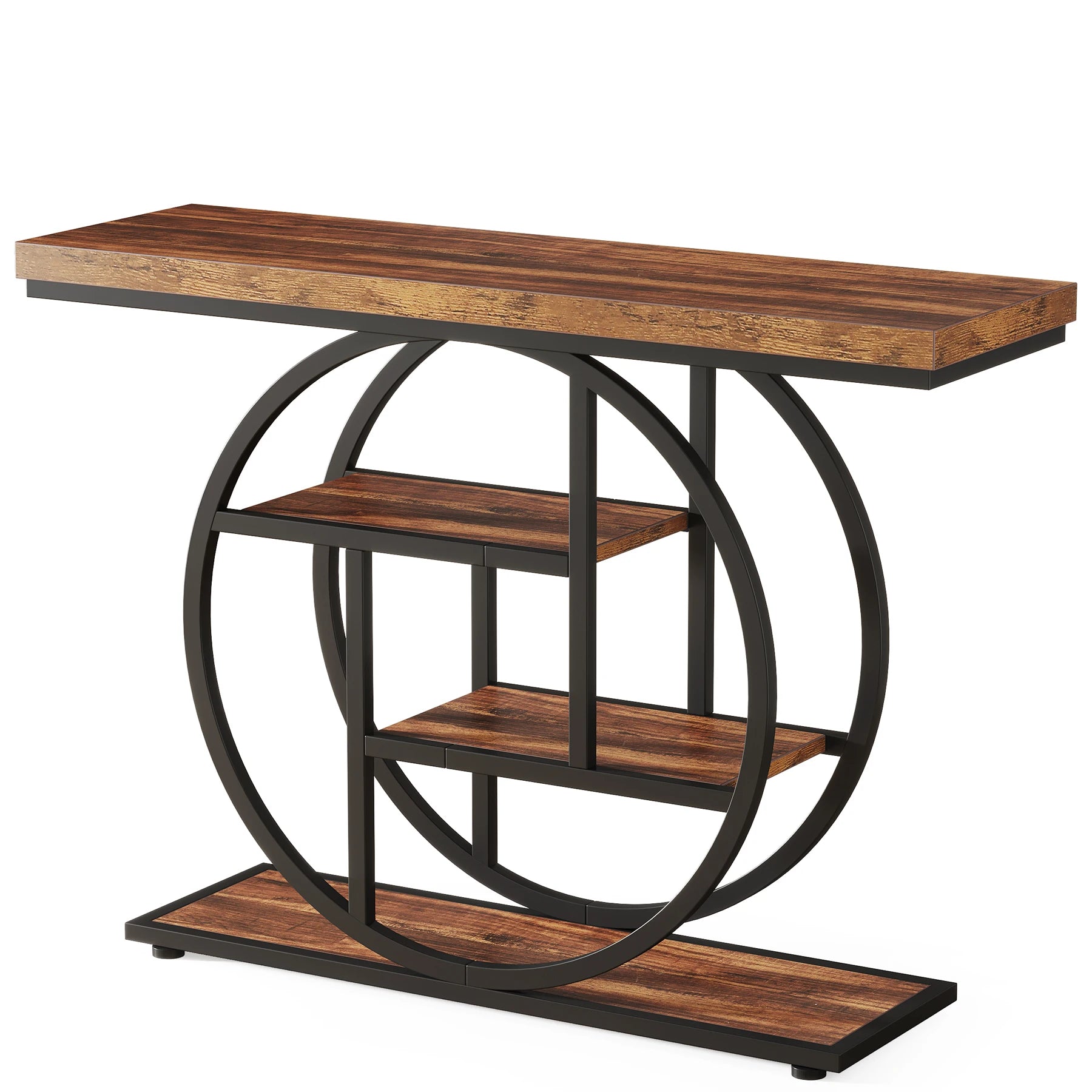 Console Table, 4-Tier Entryway Table, 41.3-Inch Industrial Sofa Table for Living Room, Foyer Hallway Table for Entrance - Buy online at  Vibe In Cart.