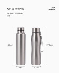 High Quality 1000ml Stainless Steel Sport Water Bottle Single-layer Rugged Water Cup Metal Flask Drinkware Camping Sports Gym - Buy online at  Vibe In Cart.
