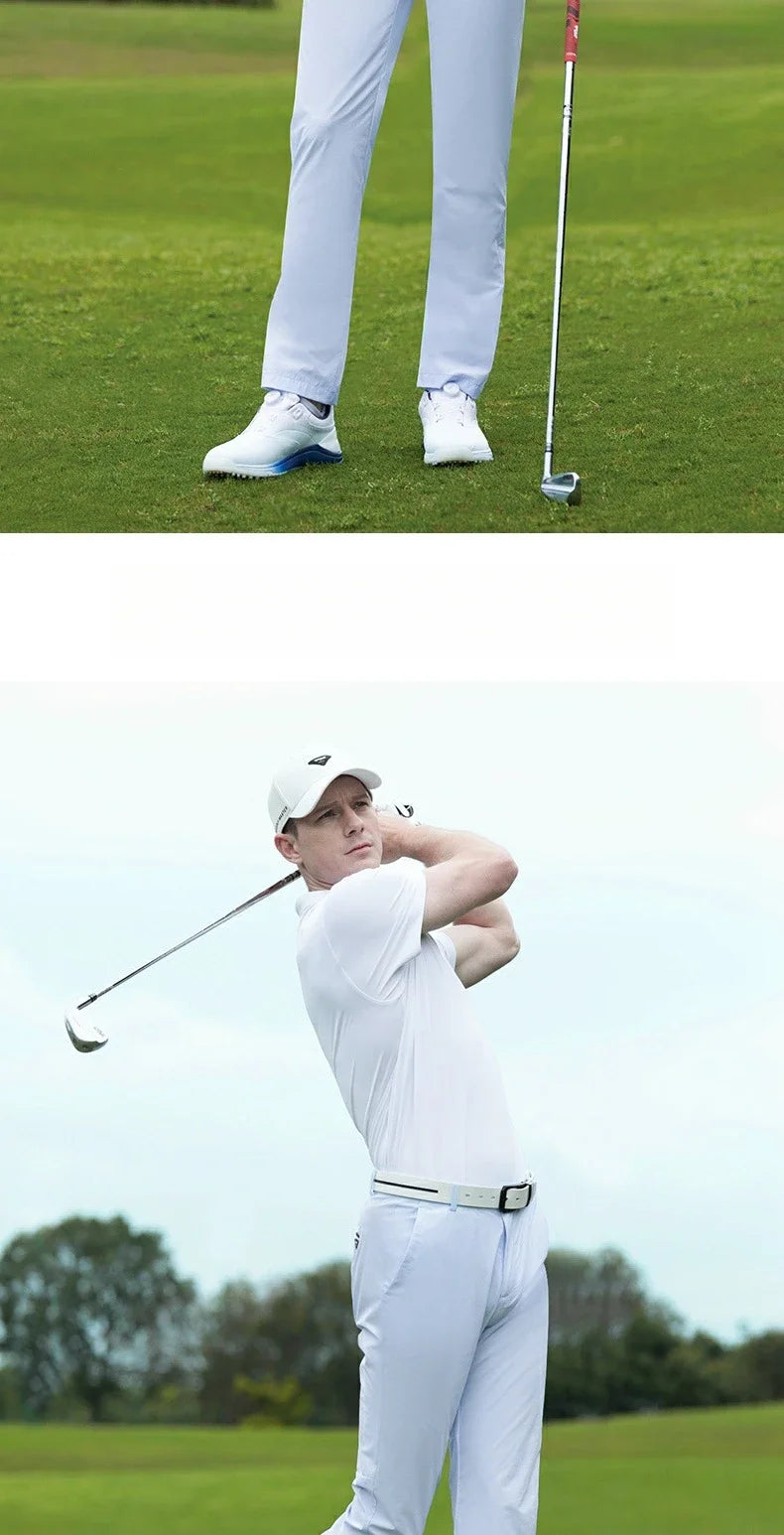 PGM Men's Golf Pants Summer Waterproof Antibacterial Elastic Waistband Sports Pants KUZ182 - Buy online at  Vibe In Cart.