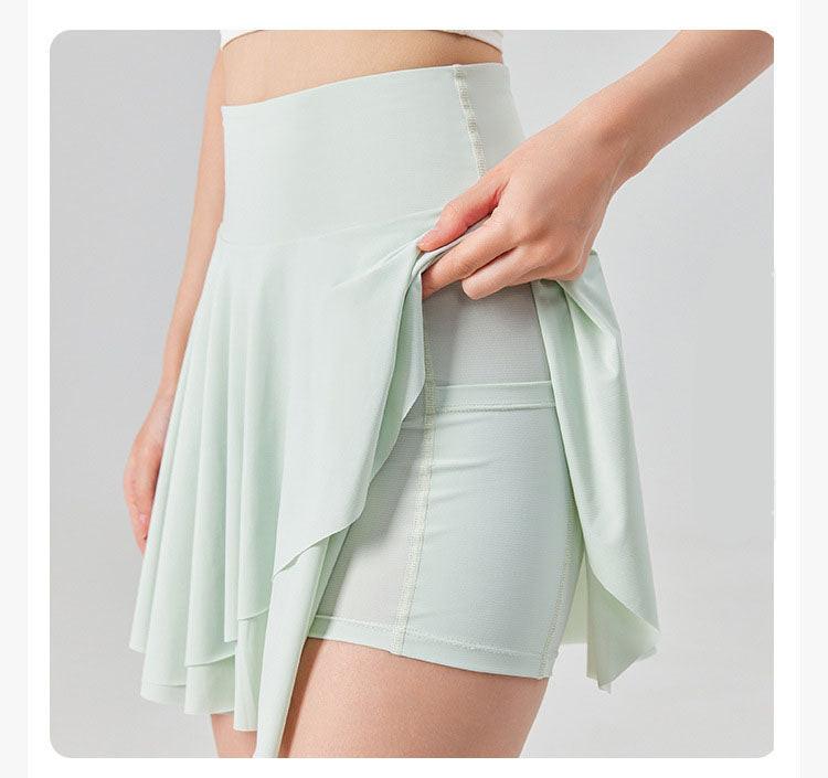 Tennis Skirt for Women with Sun Protection Athletic High-waisted Sun Block Skort Pleated Golf High-Waisted Pleated Shorts Bottom - Buy online at  Vibe In Cart.