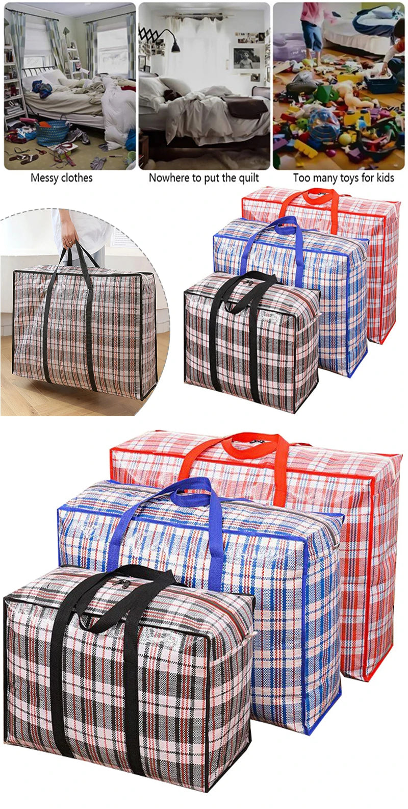 Extra Large Folding Travel Bag With Waterproof Oxford Material