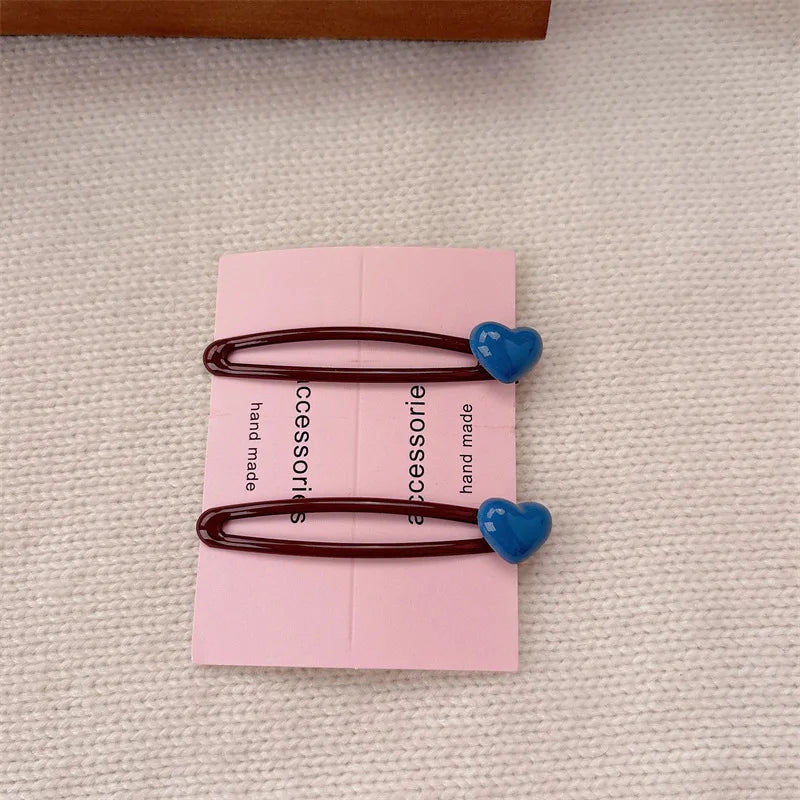 Yellow and Blue Star Design Alloy Plastic Hair Clips