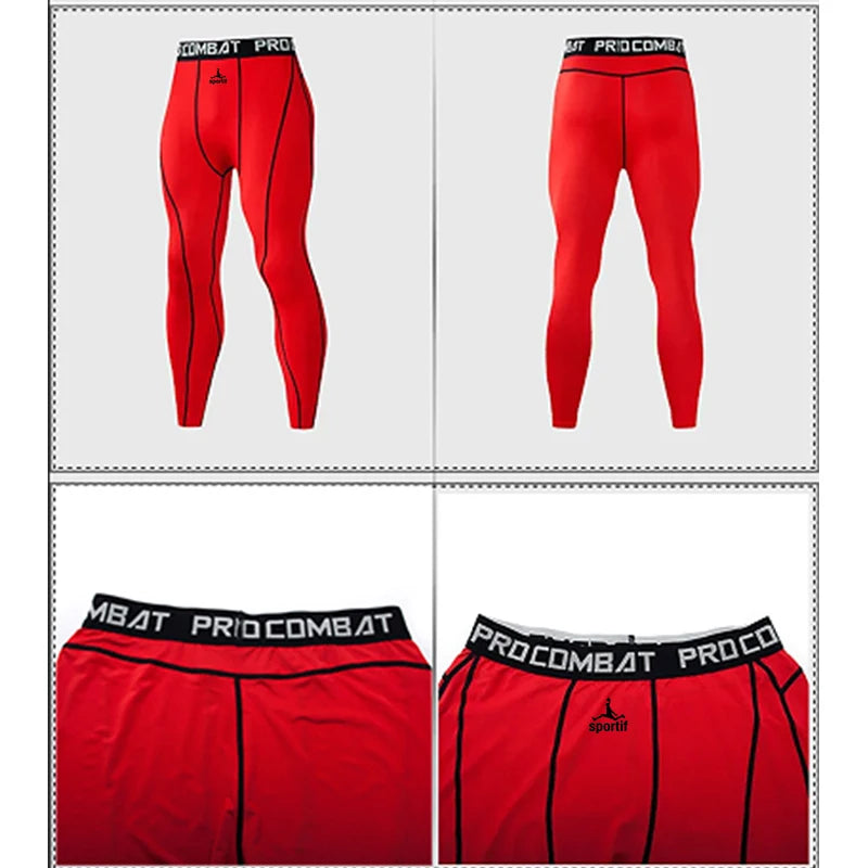 SPORTIF Men Bodybuilding longs Pants Fitness Compression Leggings Train Workout Outfit Male Muscle Alive Elastic Skinny Tights - Buy online at  Vibe In Cart.