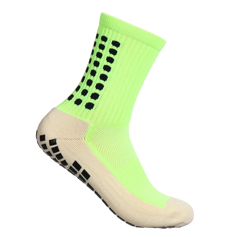 Men's Non-Slip Grip Knee-High Nylon Football Socks