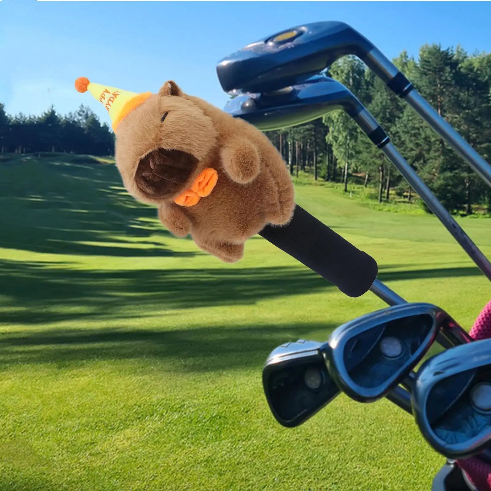 Capybara Shape Golf Club Head Covers Plush Animal Capybara Golf Driver Headcover Putting Green Head Protective Case Supplies - Buy online at  Vibe In Cart.