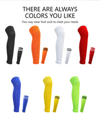 1Pair Knee Over Football Leg Guards Socks Breathable Comfort Calf Long Sock Adult Children Soccer Sports Shin Guards Leg Covers - Buy online at  Vibe In Cart.