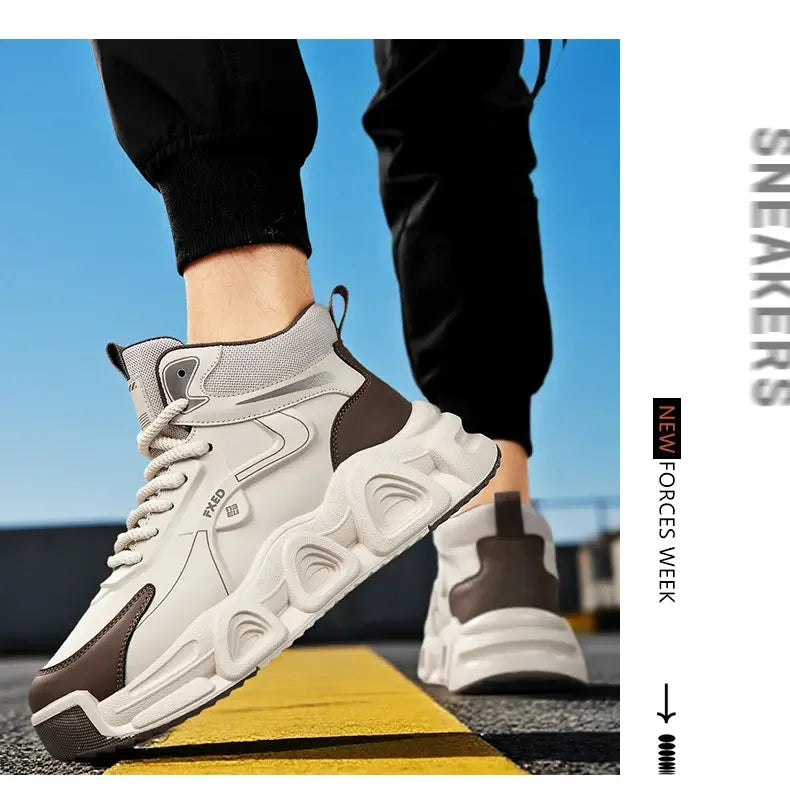 2025 high-top snow boots for men, new winter collection, outdoor leisure, slip-resistant and wear-resistant. - Buy online at  Vibe In Cart.