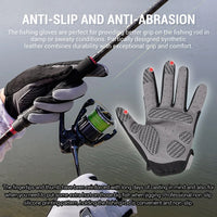 Noeby Fishing Gloves Non-slip Full Finger Outdoor Sun Protection Anti-UV Cycling Running Gloves Men Women Tackle - Buy online at  Vibe In Cart.