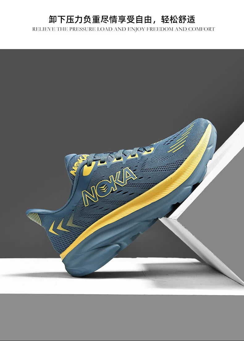 Men's Breathable Mesh Lace-Up Casual Shoes With Cushioning