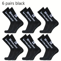 6 Pairs Breathable Football Socks Men Women Sports Socks Non-slip Silicone Bottom Soccer Baseball Socks Outdoor Sport Yoga Socks - Buy online at  Vibe In Cart.