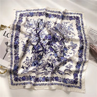 Women's 70x70cm Square Silk Scarf Shawl Headband