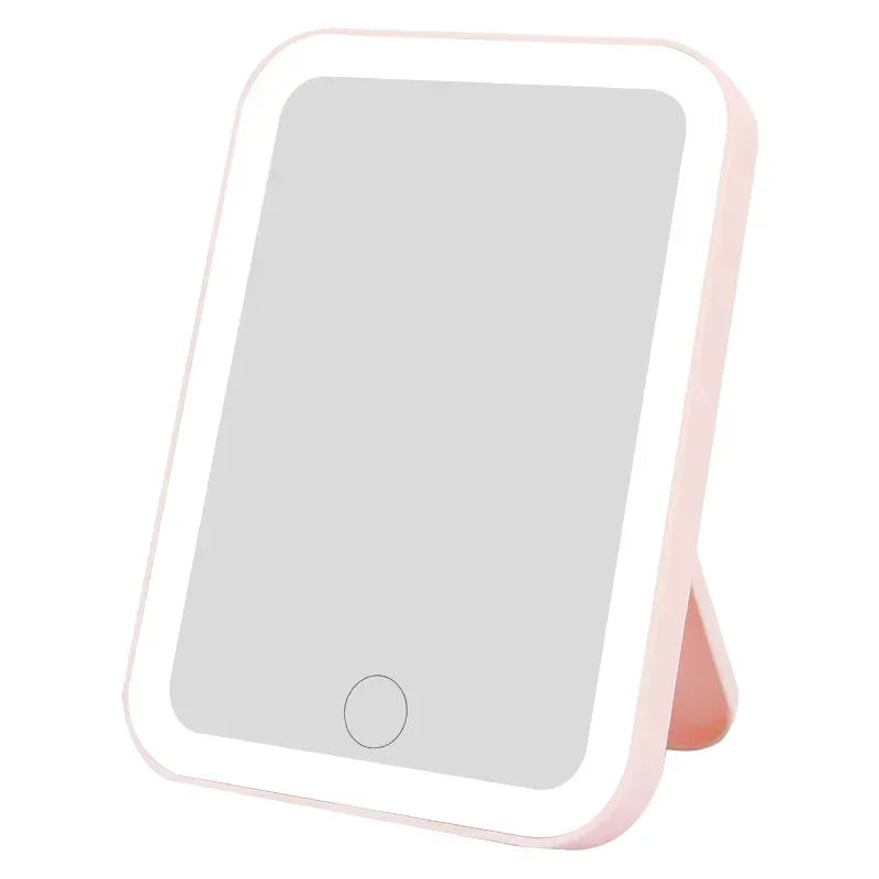 LED Smart Student Dormitory Desktop Fill Light Small Mirror, Makeup Mirror With Light,Girls Bedroom Dressing Table Mirro - Buy online at  Vibe In Cart.