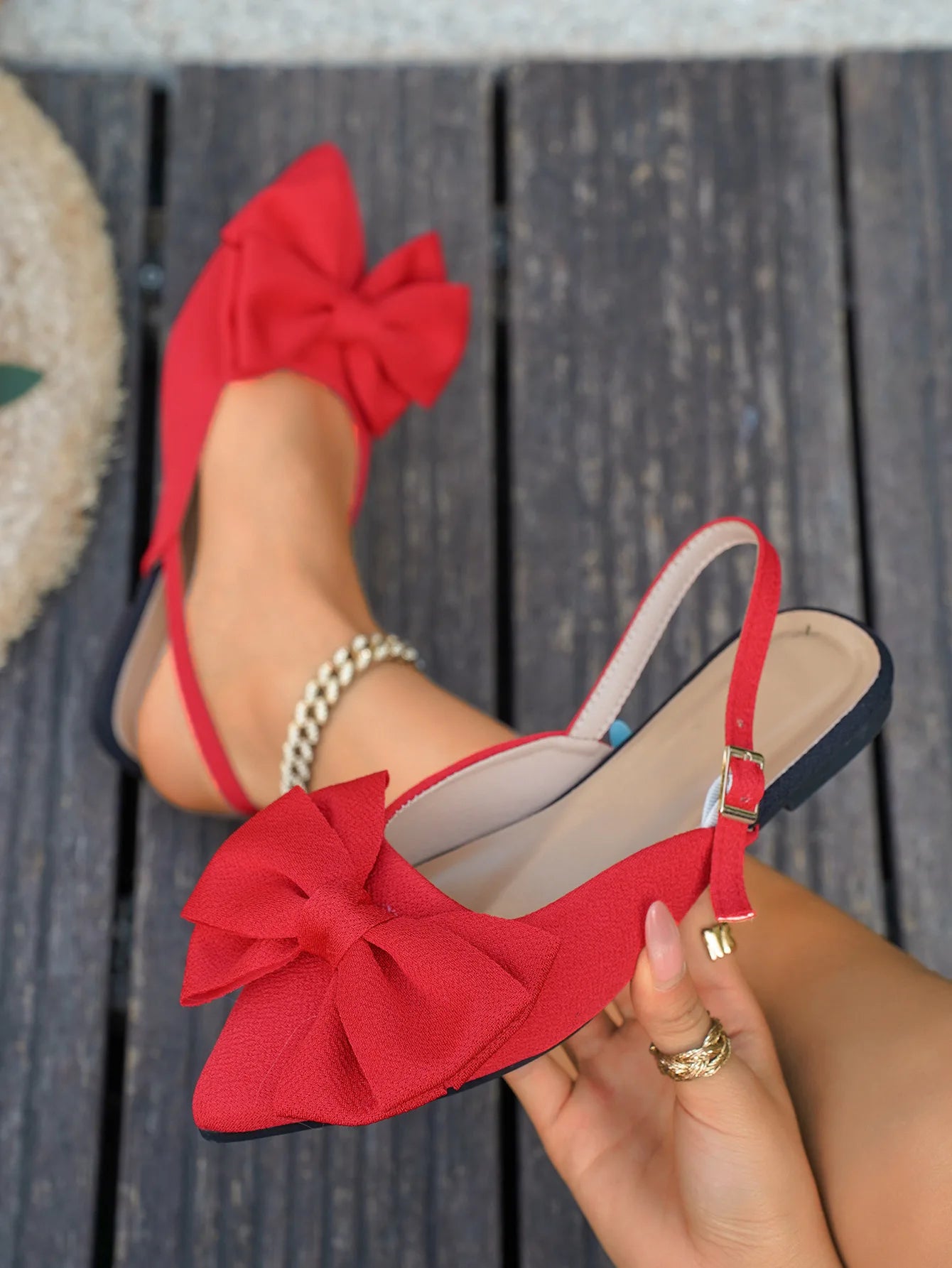 2025 New Ladies Shoes Closed Toe Women's Sandals Fashion Daily Summer Plus Size Butterfly-knot Slingbacks Flat Sandals - Buy online at  Vibe In Cart.