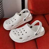 Women's White EVA Flat Sandals Slip-On Anti-Slip Waterproof