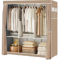 Portable Closet 51-Inch Dustproof Wardrobe Organizer Multi-laye Home Storage Rack Clothes Bedroom Shoe Quick and Easy to Assembl - Buy online at  Vibe In Cart.
