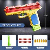 Plastic Toy Pistol with Continuous Firing and Blowback Feature