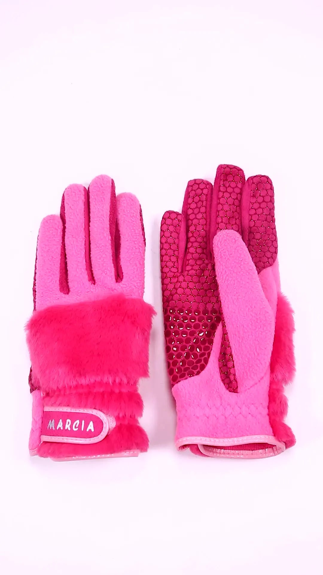 Pair of Women's Warm PU Leather Winter Golf and Driving Gloves