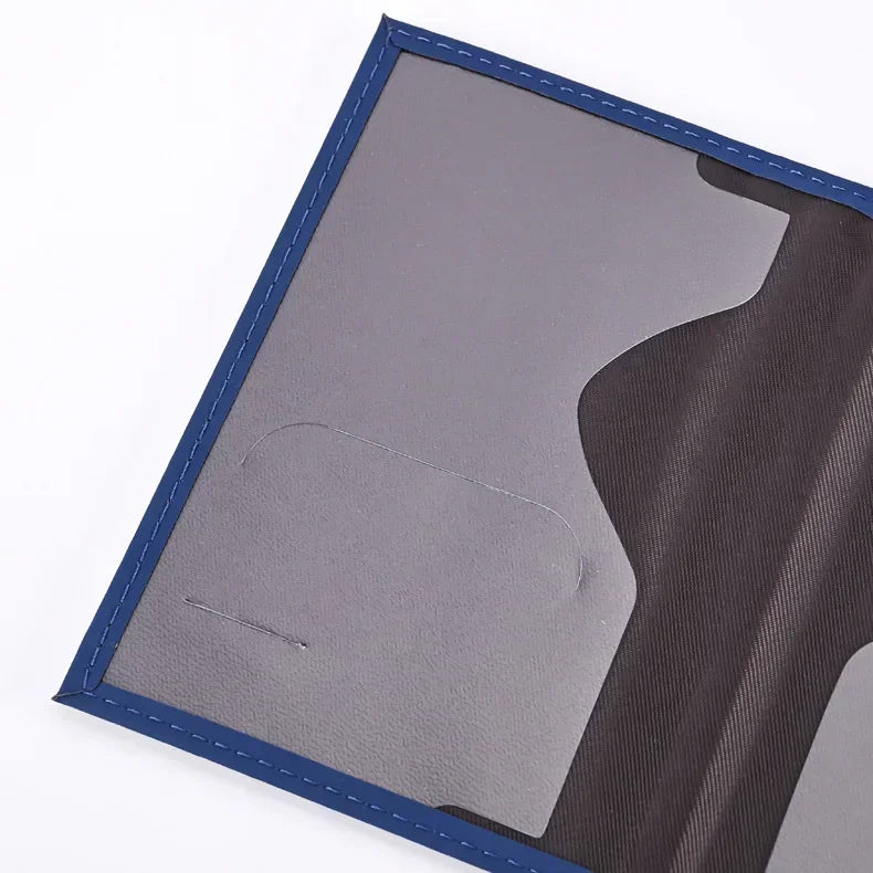 Slim Polyester Passport Cover Travel Wallet Card Case