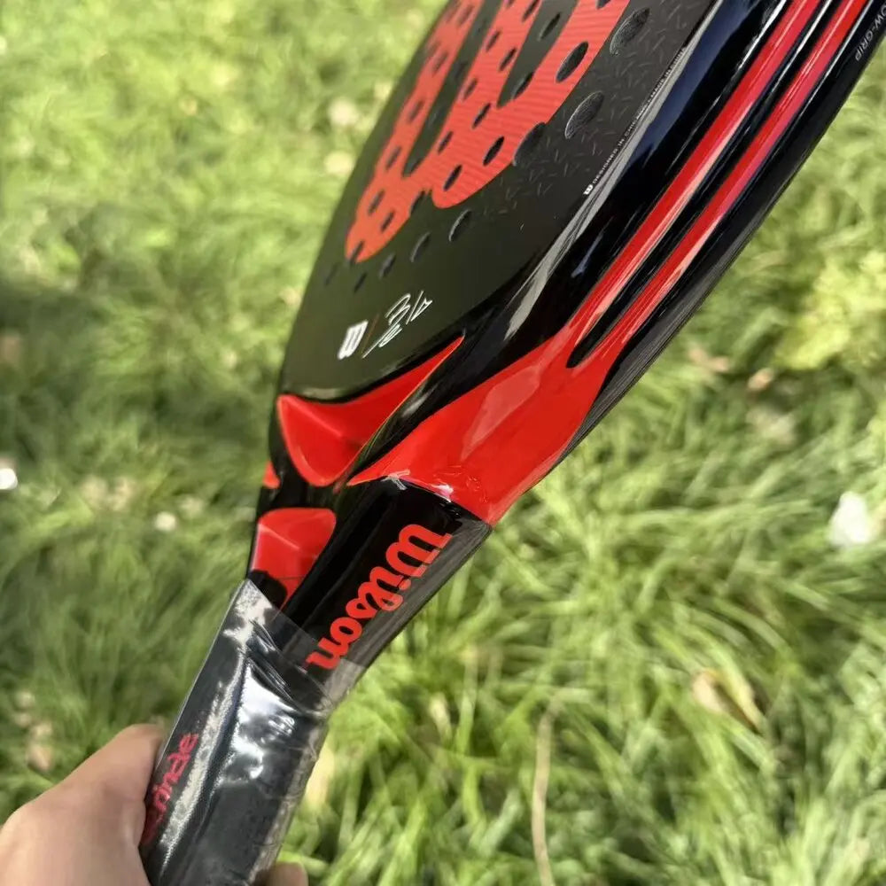 Wilson Professional Tennis Rackets Carbon Fibre Surface Diamond Shape with Eva Memory Flex Foam Core Padel Tennis Racquets - Buy online at  Vibe In Cart.