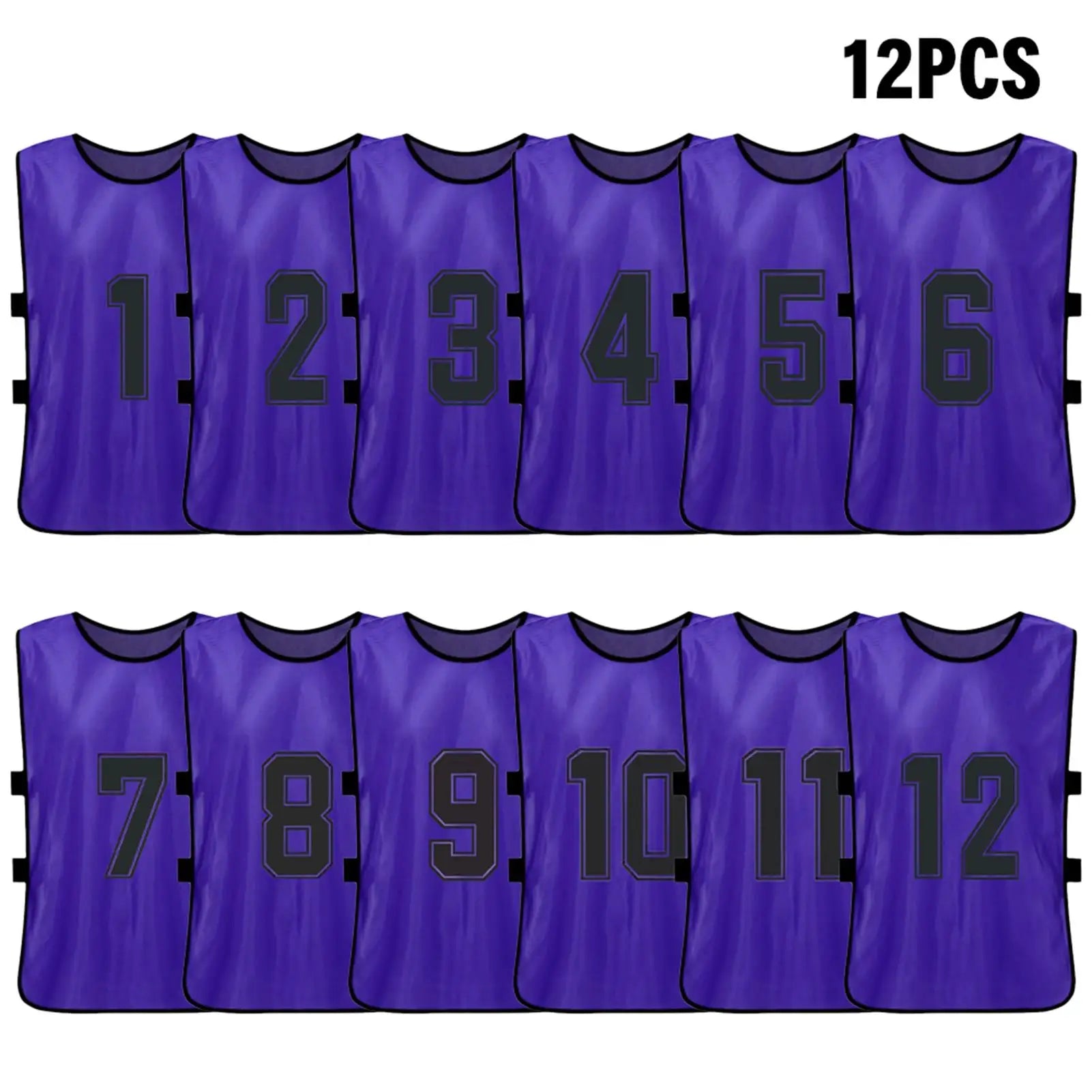 6PCS/2PCS Adults Soccer Pinnies Quick Drying Football Team Jerseys Youth Sports Scrimmage Soccer Team Numbered Bibs Sports Vest - Buy online at  Vibe In Cart.