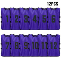 6PCS/2PCS Adults Soccer Pinnies Quick Drying Football Team Jerseys Youth Sports Scrimmage Soccer Team Numbered Bibs Sports Vest - Buy online at  Vibe In Cart.