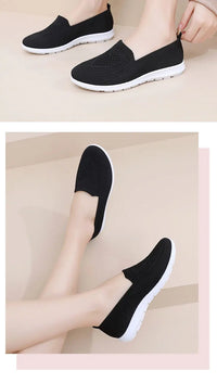 Women's Casual Slip-On Loafer Flats with Breathable Mesh and Hollow Design