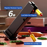 Continuous Firing Building Block Toy Gun Shell Throwing  Airsoft Blowback Empty Hanging Pistol Outdoor CS Weapon for Boys Adult - Buy online at  Vibe In Cart.