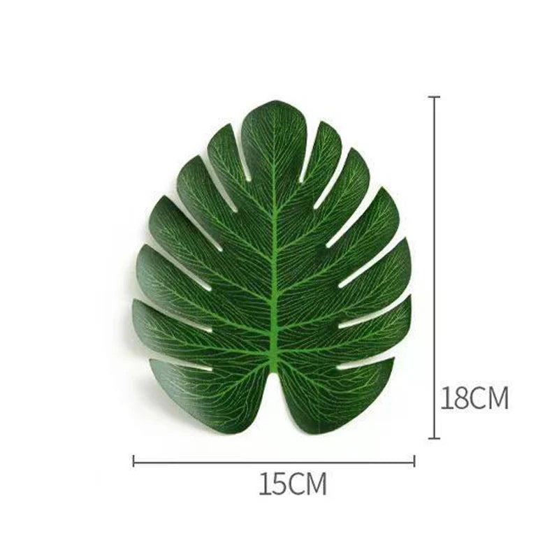 Artificial Tropical Palm Leaves Hawaiian Luau Jungle Safari Animal Theme Party Supplies Birthday Wedding Baby Shower Decoration - Buy online at  Vibe In Cart.