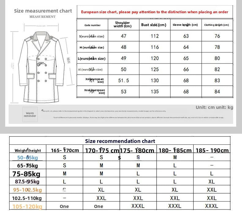 2025 new winter men's woolen coat, men's brand jacket, middle-aged double-shoulder long woolen windbreaker coat in European size - Buy online at  Vibe In Cart.
