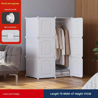 Modern Wooden Wardrobe with Shelves for Jewelry and Makeup