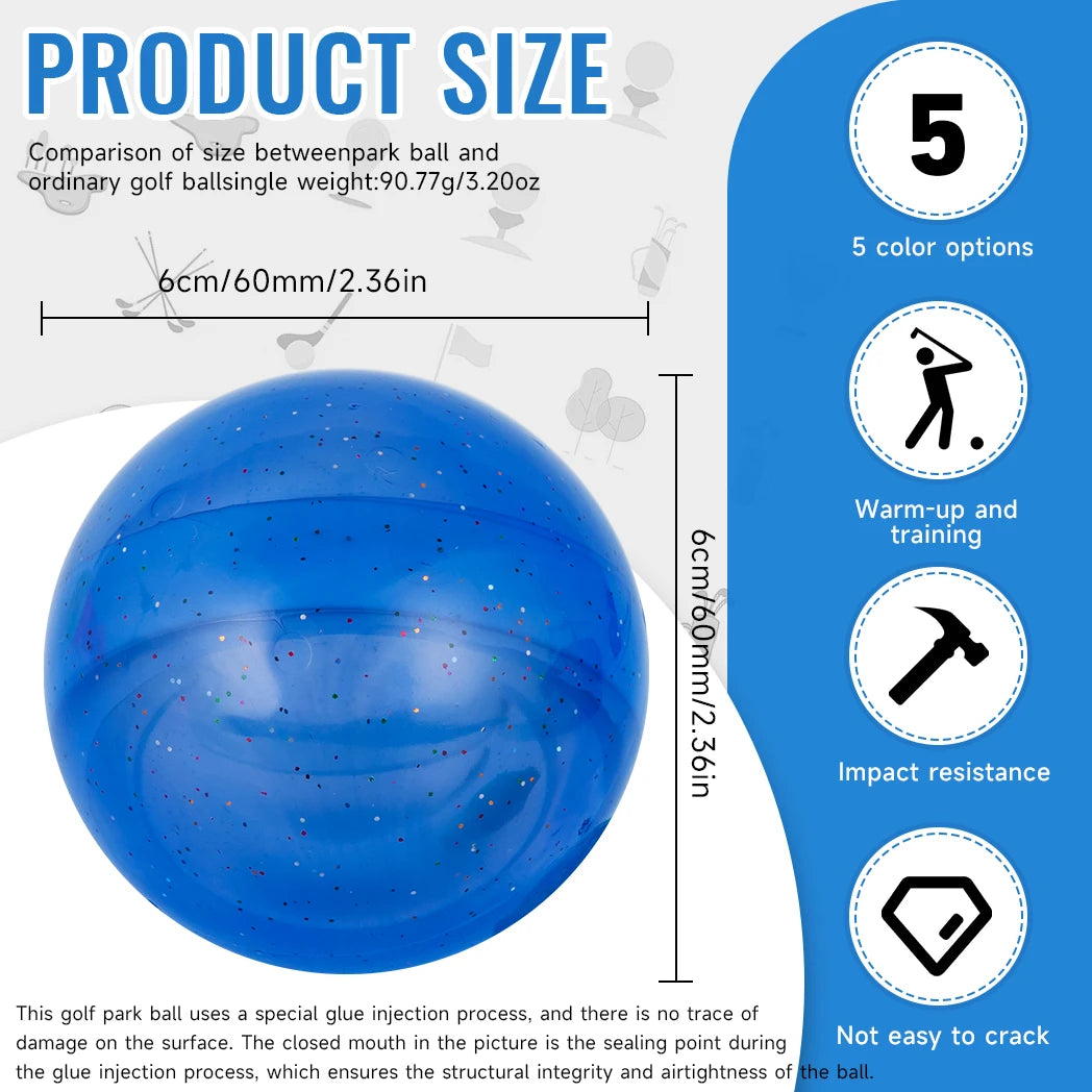 Caiton 1pc 3-Layer Park Golf Ball – Outdoor Elastic Practice, 5 Colors (Yellow/Blue/Green/Orange/Red), for Leisure & Beginners - Buy online at  Vibe In Cart.