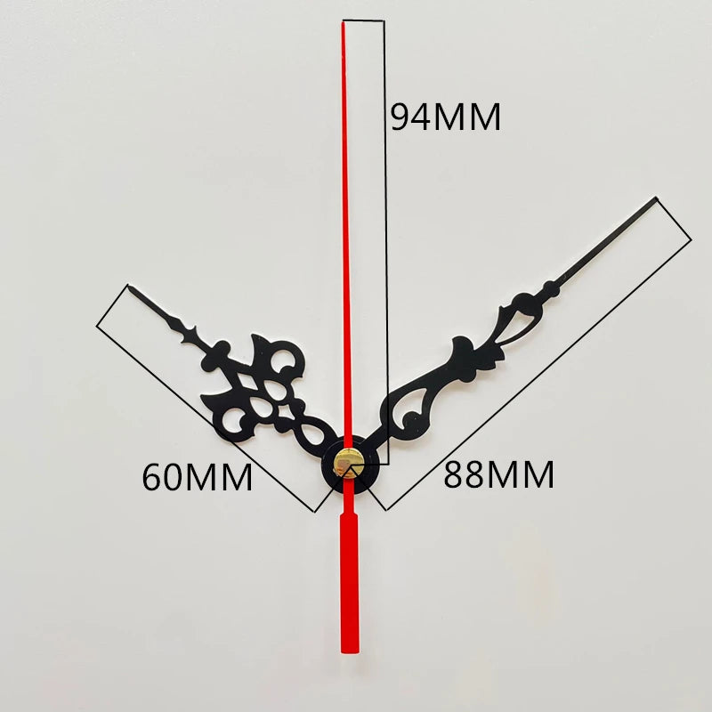 Silent Quartz Battery Operated Clock Movement with Hands