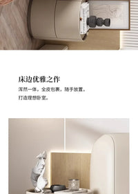 Home Living Room Sofa Side Cabinet, Creative Round Solid Wood Bedside Table, New Simple Modern Small Bedroom Storage Cabinet - Buy online at  Vibe In Cart.
