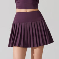 VITALINOVO Pleated Tennis Skirt for Women with Pocket Shorts Women's High Waisted Lightweight Athletic Golf Skorts Skirts Flowy - Buy online at  Vibe In Cart.